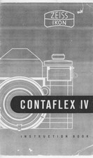 Zeiss Ikon Contaflex IV Instruction Manual Reprint