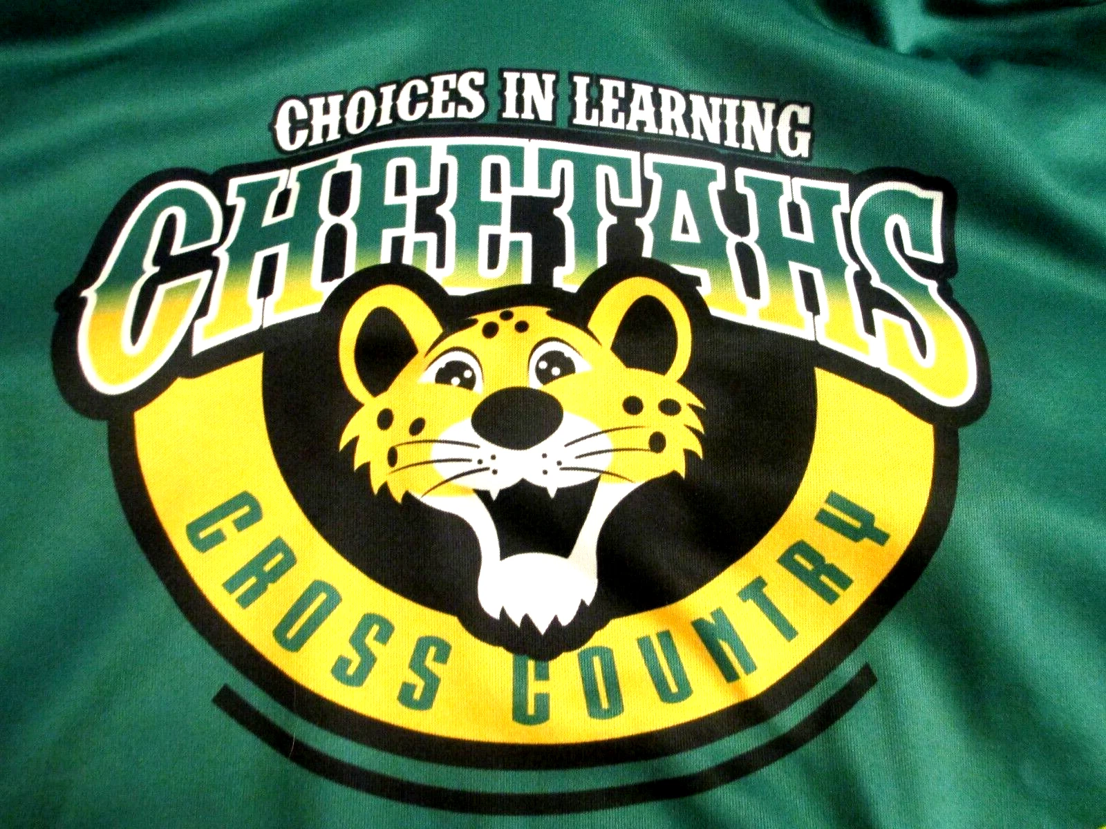 VETEMENTS Felpa con cappuccio Cheetahs Cross Country stampa grafica pullover riscaldamento pista giovane grande