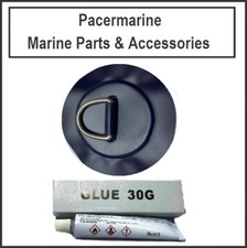 PVC Inflatable Lift D-Ring Navy 120x120mm lnc Adhesive