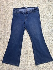Venezia Stretch Flare Womens Jeans Designer Blue Plus Sz. 5 Petite Ladies Casual