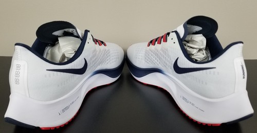 NIKE AIR ZOOM PEGASUS 37 "NEW ENGLAND PATRIOTS" WHITE BLUE CZ5456-100 (SIZE 15) - Picture 11 of 15