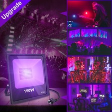 UV Black Lights for Parties 150W UV Led Flood Light Blacklight Ultraviolet Lamp