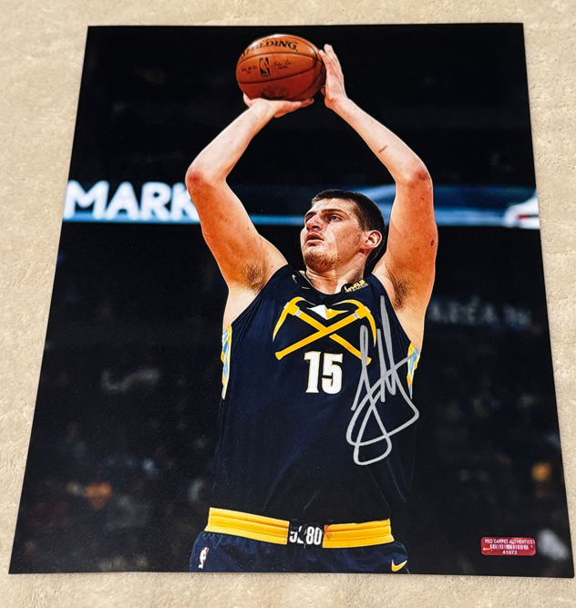NIKOLA JOKIC Autographed Signed Denver Nuggets 8x10 PHOTOGRAPH AUTO PHOTO W/ COA 