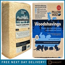 PILLOW WAD BEDDING SOFTWOOD LARGE WOOD SHAVINGS BIO BALE FOR ALL ANIMALS NEW