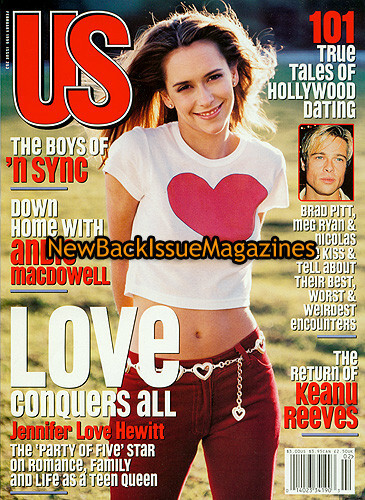 US Weekly 2/99,Jennifer Love Hewitt,Brad Pitt,Keanu Reeves,Andie MacDowell,RARE - Afbeelding 1 van 1