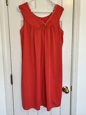 Vintage Sears Roebuck Coral Nightgown Nightdress Nylon sz 36 Medium