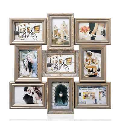  Multi Blenture Bild Bilderrahmen, fasst 9 x 6x4'''' Fotos Vintage Gold