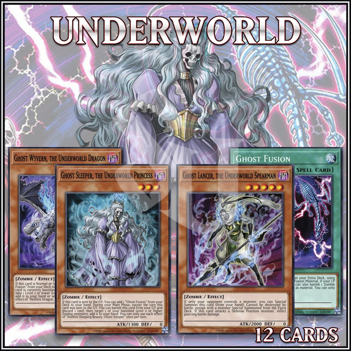 UNDERWORLD DECK 12 | Ghost Fusion Lancer Sleeper Wyvern Ultra Rare YuGiOh |  eBay