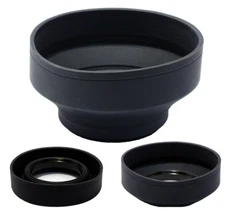 MaximalPower 77mm RUBBER 3 Position Folding for Camera Lens Hood