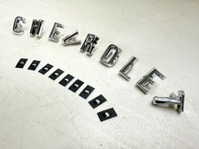 1960-1961 Chevrolet Impala Bel Air Hood Letters Chevrolet Set New 1960-1961 Chevrolet Impala Bel Air Hood Letters Chevrolet Set New