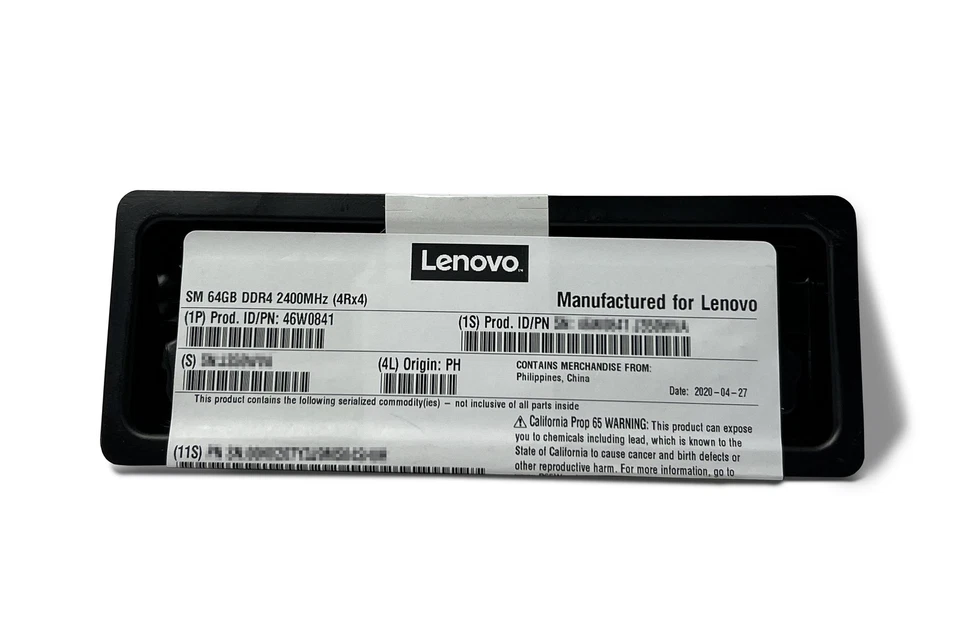 New Lenovo 64GB DDR4 PC4-19200T 2400MHz 4Rx4 LRDIMM Memory 46W0841 Server RAM - Image 3 of 4