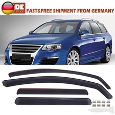 schwarz getönt Windabweiser Regenabweiser Für VW Passat B6 B7 Kombi 2005-2015