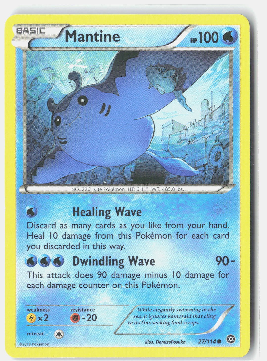Mantine Normal Common XY - Steam Siege 27/114 NM