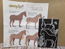 Honey Bee Stamps LOVELY LAYERS: HORSE Stand Alone Dies set of 4