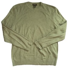 Vintage Eddie Bauer Lambs Wool Blend Pullover Sweater Crewneck Green Men  s XL