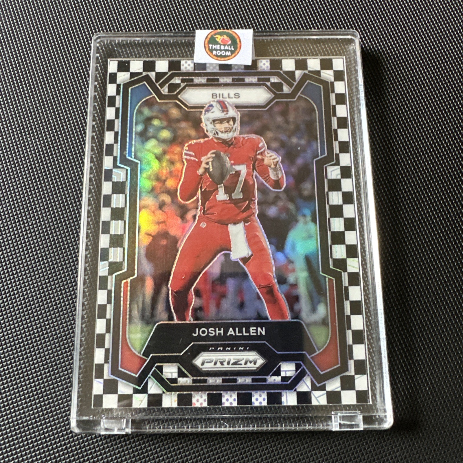 2023 Panini Prizm Josh Allen #32 Black & White Checker Board Prizm Bills