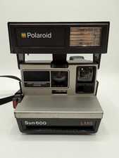 Polaroid Sun 600 LMS Instant Film Camera W/ Strap UNTESTED FOR PARTS ONLY 