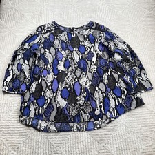 Investments II Blouse Womens 3X Top Snakeskin Animal Night Out Statement Date