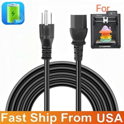 UL 3D Printer Power Cord For Flashforge Adventurer 5M /Adventurer 5M Pro /AD5X