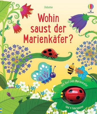 Wohin saust der Marienkäfer? mit Aufzieh-Marienkäfer und Fahrspuren   interak...