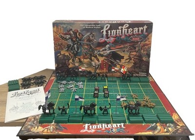 Vintage Lionheart Board Game Parker Brothers Medieval Warfare Strategy Complete