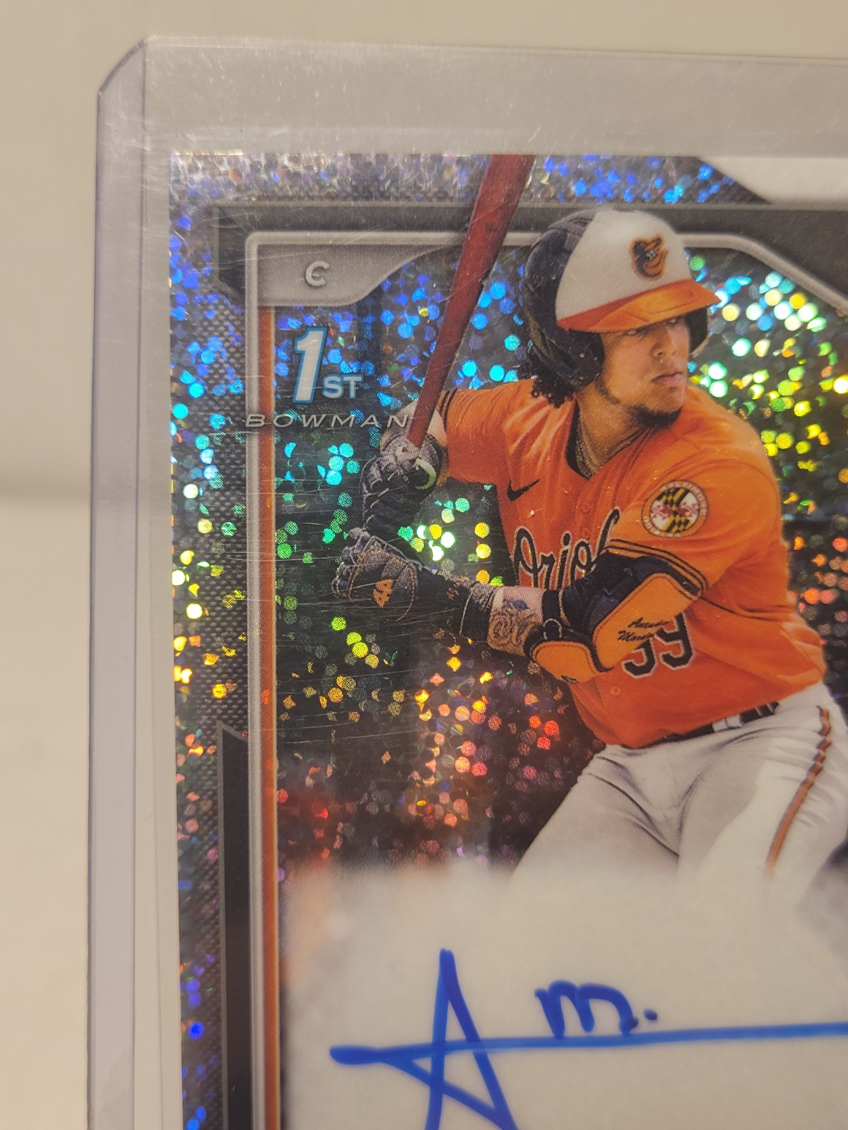 2024 Bowman Chrome Aneudis Mordan 1st Auto Speckle #169/299 view 2