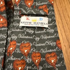 VALENTINE LOVE HEART DESIGNER SUIT AMAZING QUALITY NECKTIE TIE