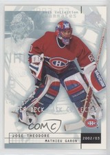2002 Upper Deck Mask Collection Teammates Mathieu Garon Jose Theodore #45 0m8e