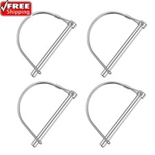 4-pack Coupler Pin - Trailer Safety Pin And Lock For Hitch Farm Law...