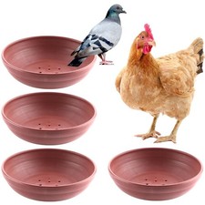 4 Pack Bird Nest Bowl Plastic Racing Pigeon Breeding Hatching Nest Box