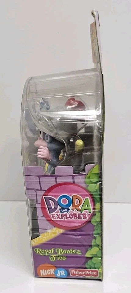 Fisher Price Nick Jr. 多拉魔法城堡皇家靴子和 Tico 公仔 全新 — 第 2/4 张图片