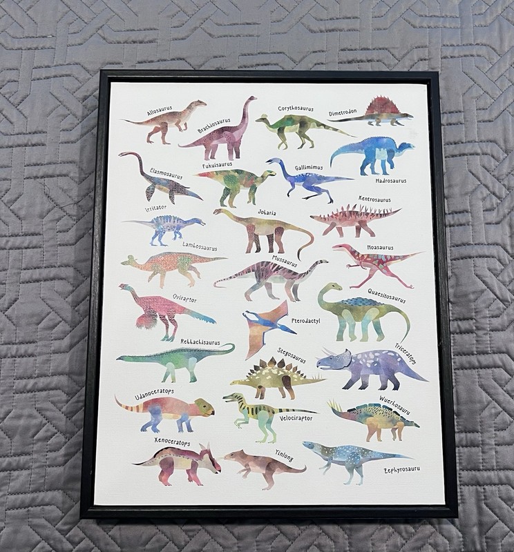 A To Z Dinosaur Print
