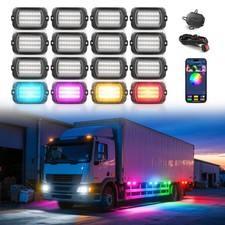 Mictuning Q1 16 Pods Rgbic Led Rock Lights For Car Truck App Underglow Neon Kit