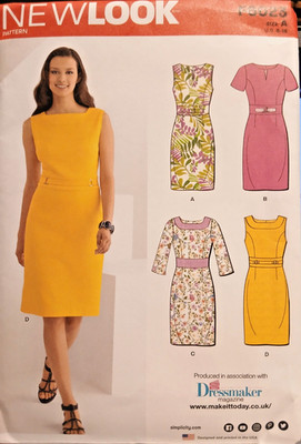 UNGESCHNITTEN**Schnittmuster**Damen Kleid**4 Designs**Größe 6-16**NEULOOK F6023