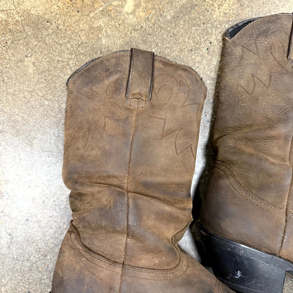 Женские сапоги Durango RD542 7 М желтовато-коричневые искусственно состаренная лицевая кожа без застежек - Изображение 3 из 4