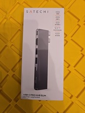 SATECHI Pro Hub Slim (Space Grey) for MacBook Air & Pro | HDMI Type C USB
