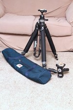 BOGEN 3021 055 TRIPOD ALUMINUM LEGS 3047 PRO HEAD QR AND MOD PRO 168 BALL HEAD