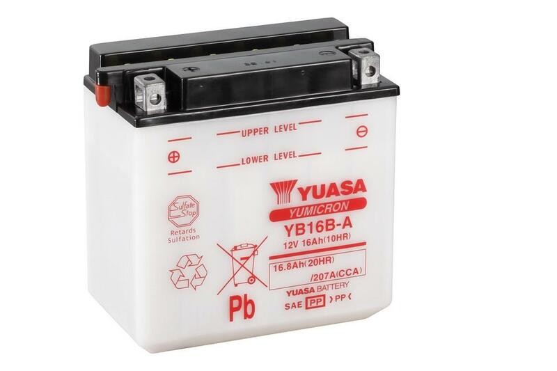 Batterie YUASA YB16B-A conventionnelle la référence premium pour moto
