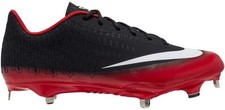 Nike Lunar Vapor Ultrafly Elite 2 Mens Baseball Cleats Black Red Mens Size 8 NWB