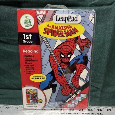 Marvel LeapPad The Amazing Spider-Man 1st Grade Reading Stan Lee Book Cartridge