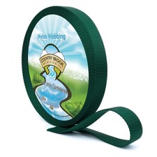 Country Brook Design  3/4 Inch Green Heavy Duty Nylon Webbing, 10 Yards