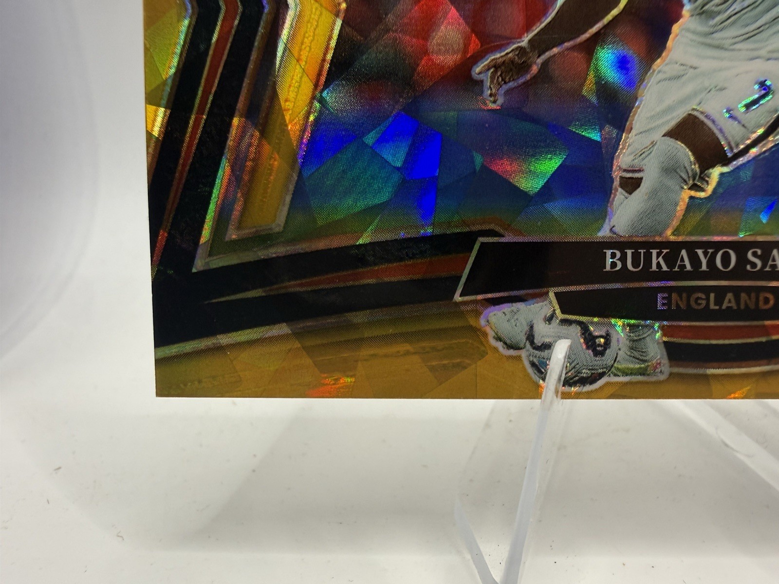2024-25 Panini Select FIFA Field Level Bukayo Saka #216 Gold Ice Prizm 01/10 🔥 view 5