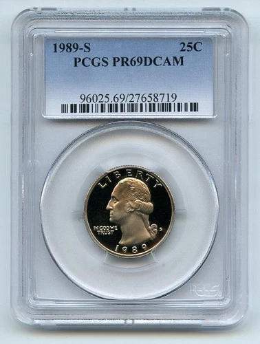 1989-S Washington Quarter Proof — photo from another recent sale