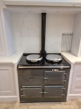 2 Oven Reconditioned Aga Range Cooker - Supreme Grey - Clearance