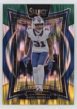 2024 Panini Select Concourse Green & Yellow Shock Prizm Rasul Douglas #89 1lm5