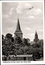Ak Melle in Niedersachsen, Segelflugzeug Typ Weihe - 10551245