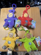 Set Of 4 Teletubbies Keychains New With Tags