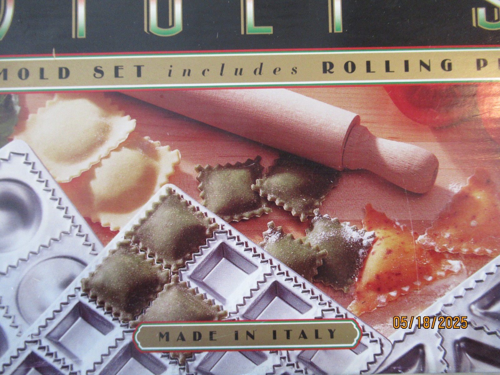 Set of 3 Ravioli Molds Trays Pasta Maker Chef - Italy - Used 1 time