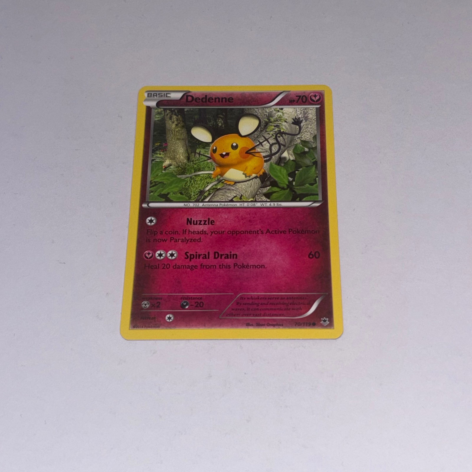 DEDENNE - 70 - 119 - C - PHANTOM FORCES - POKEMON - - - NM/M