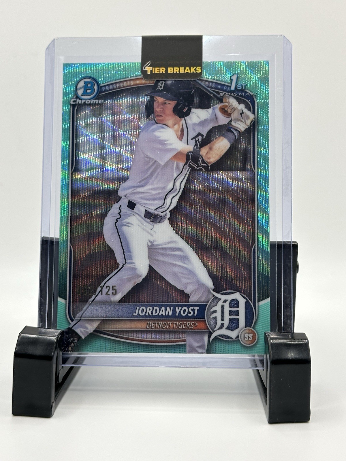 2025 Bowman Draft - Chrome Jordan Yost #BDC-162 Aqua Wave Refractor /125
